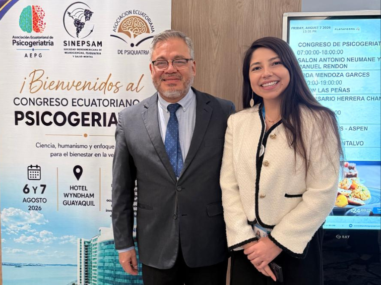 Jorge Gencón, Sociedad Iberoamericana de Psicogeriatría, psicogeriatría, Ecuador, presidente de la Sociedad Iberoamericana de Psicogeriatría, Congreso Ecuatoriano de Psicogeriatría 2026, Asociación Ecuatoriana de Psicogeriatría, envejecimiento, envejecimiento cerebral, salud mental geriátrica, demencia, enfermedad de Alzheimer, demencia vascular, demencia frontotemporal, demencia con cuerpos de Lewy, cuidados geriátricos, longevidad saludable, adulto mayor, autonomía, envejecimiento saludable, cooperación científica, investigación en psicogeriatría, salud mental en adultos mayores, políticas públicas para adultos mayores, Latinoamérica, España, Portugal
