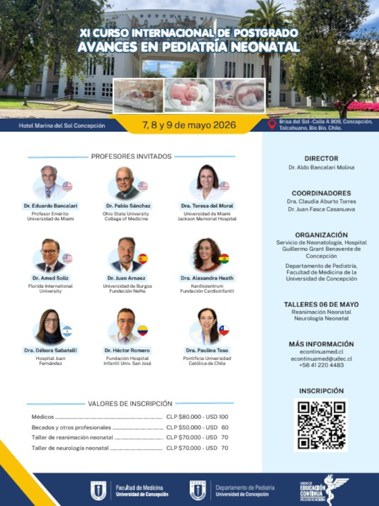 XI Curso Internacional de Postgrado Avances en Pediatría Neonatal