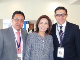 Sr. Fabián Sánchez, Dra. Ana María Vásquez y Sr. Alberto Matute